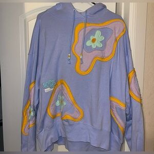 Nike Project Uphoria Floral Embellished Hippie Hoodie Size Small Exc Cond